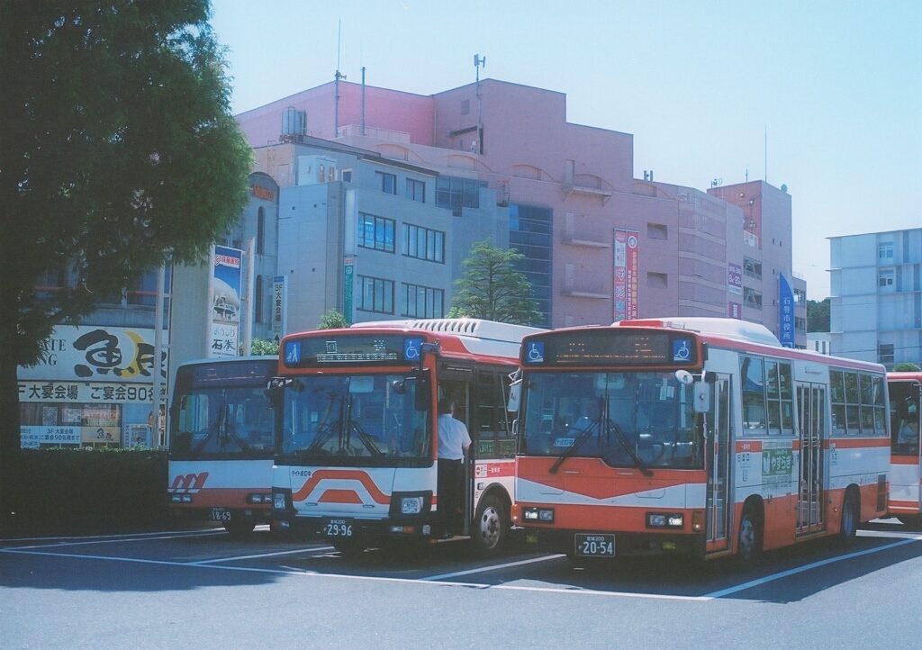 石巻駅前の景色