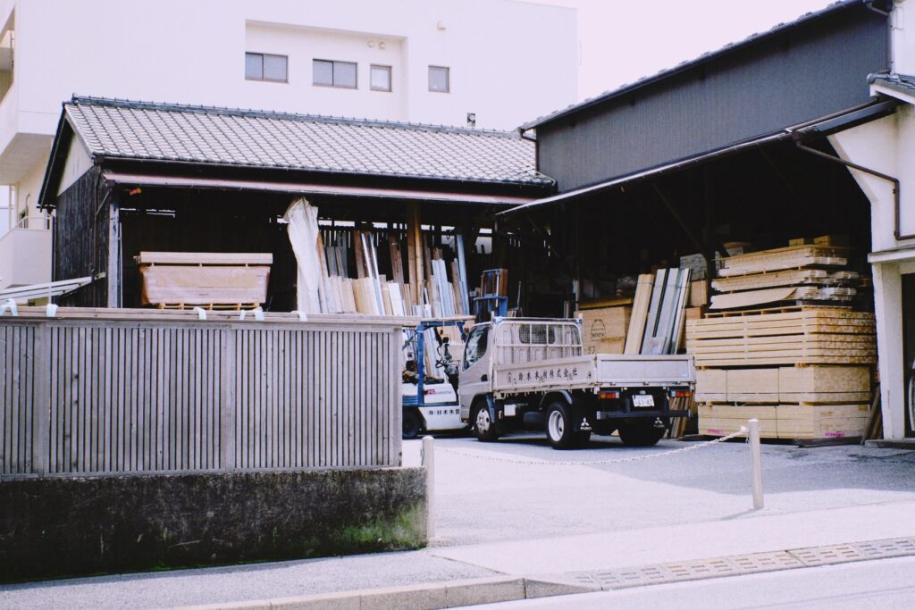 清澄白河の材木店